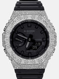 Mixed Cross Iced Moissanite Case For GA-2100 Watch