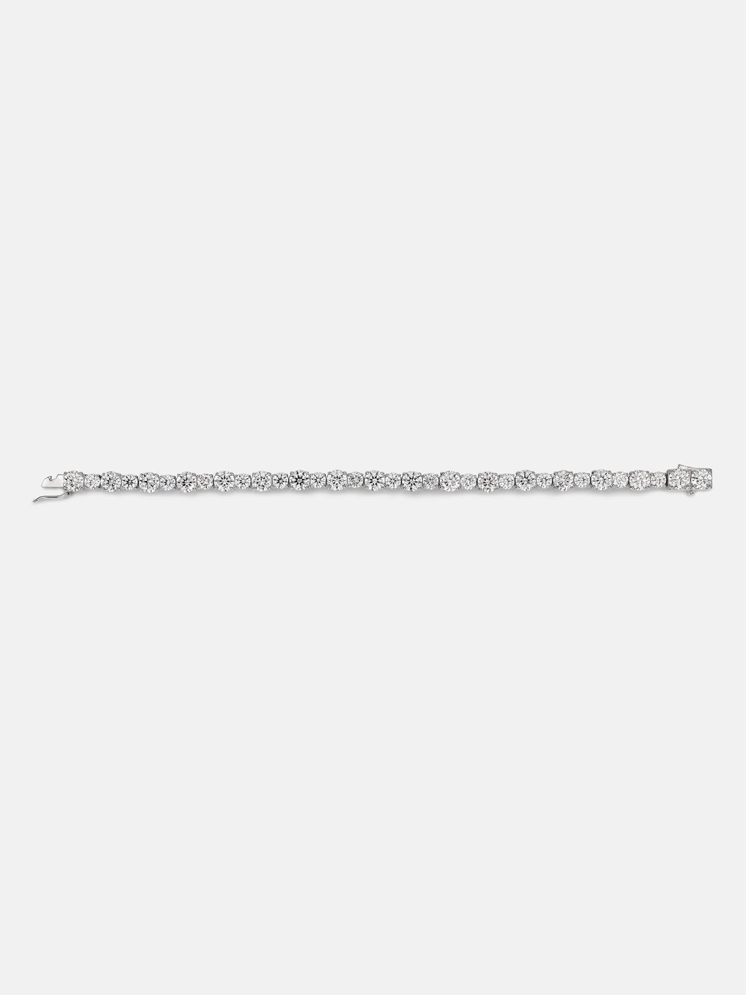 Mixed Size 6.5MM & 5MM Moissanite Tennis Bracelet
