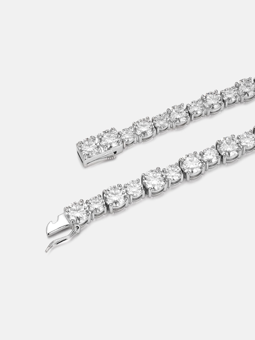 Mixed Size 6.5MM & 5MM Moissanite Tennis Bracelet