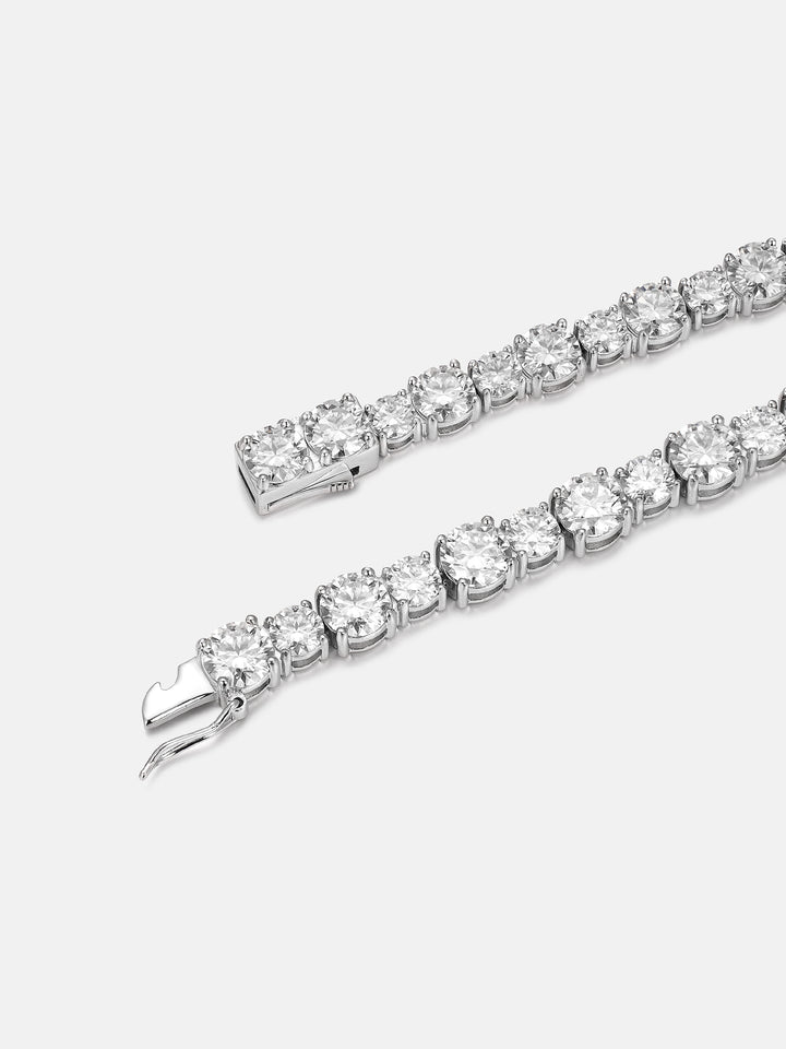 Mixed Size 6.5MM & 5MM Moissanite Tennis Bracelet