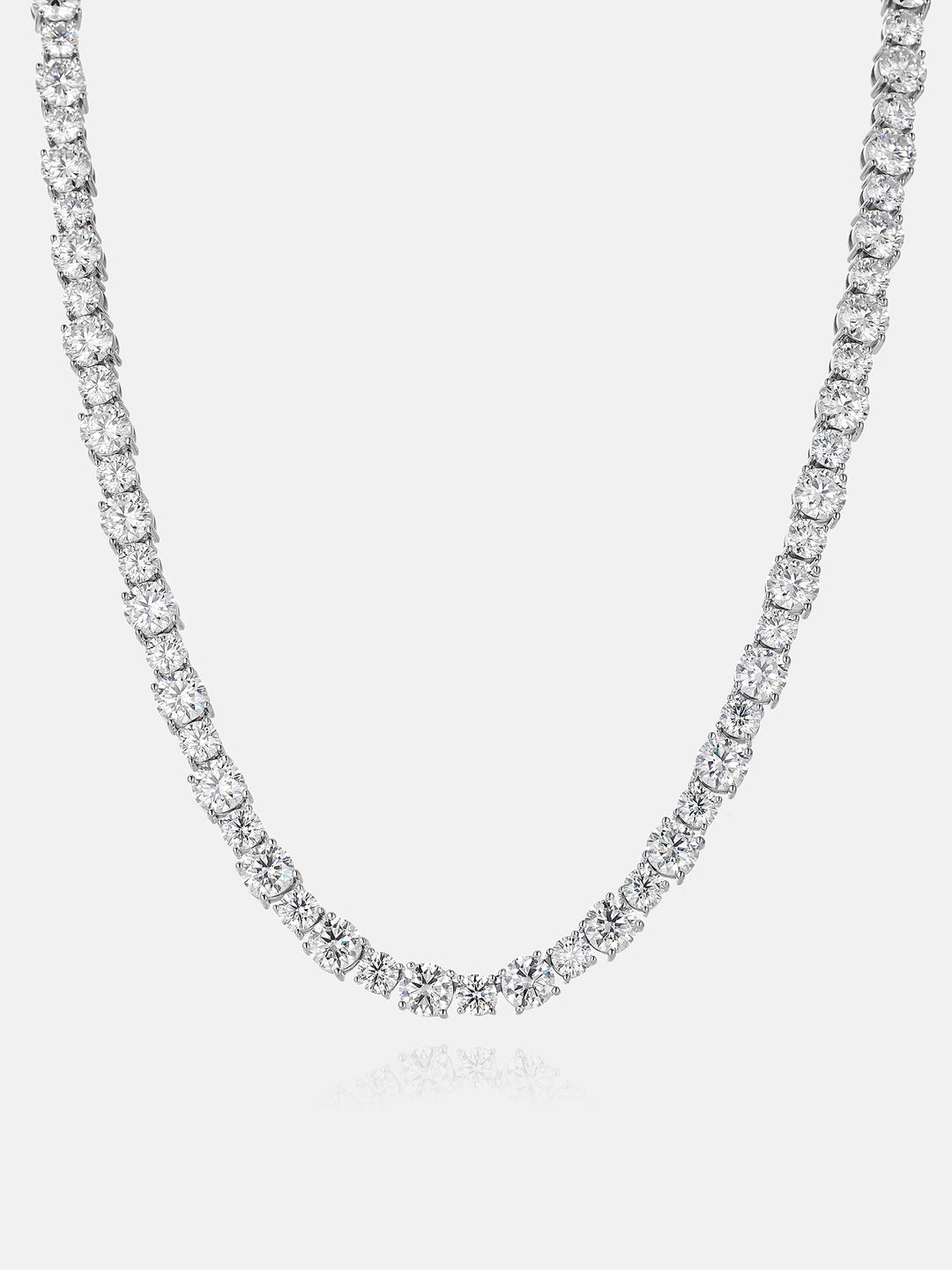 Mixed Size 6.5MM & 5MM Moissanite Tennis Chain