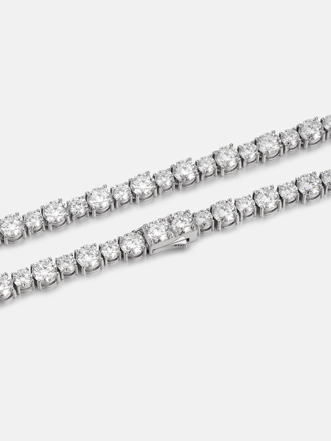 Mixed Size 6.5MM & 5MM Moissanite Tennis Chain