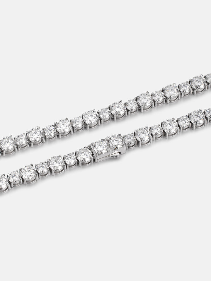 Mixed Size 6.5MM & 5MM Moissanite Tennis Chain