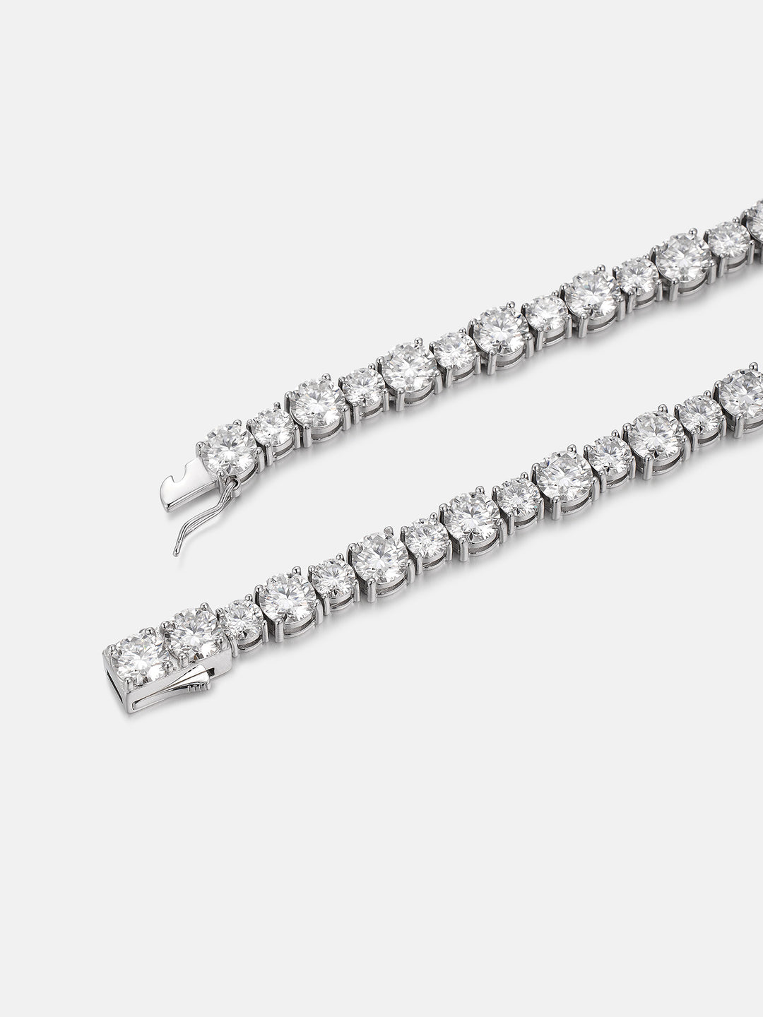 Mixed Size 6.5MM & 5MM Moissanite Tennis Chain