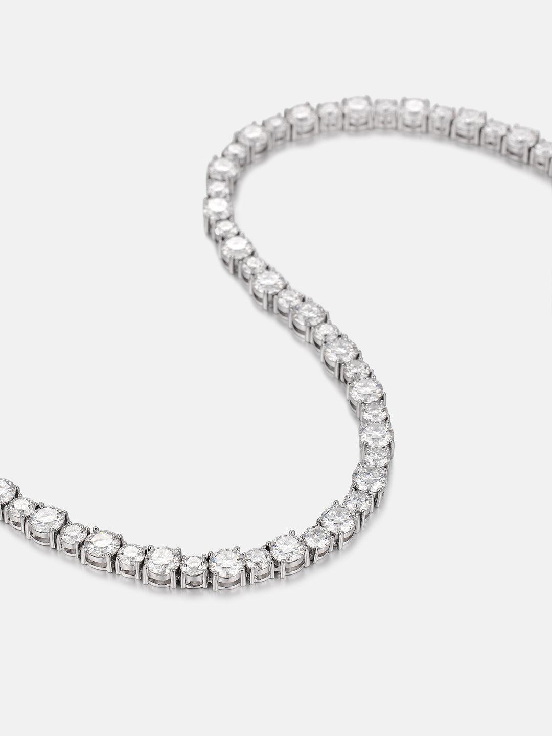 Mixed Size 6.5MM & 5MM Moissanite Tennis Chain