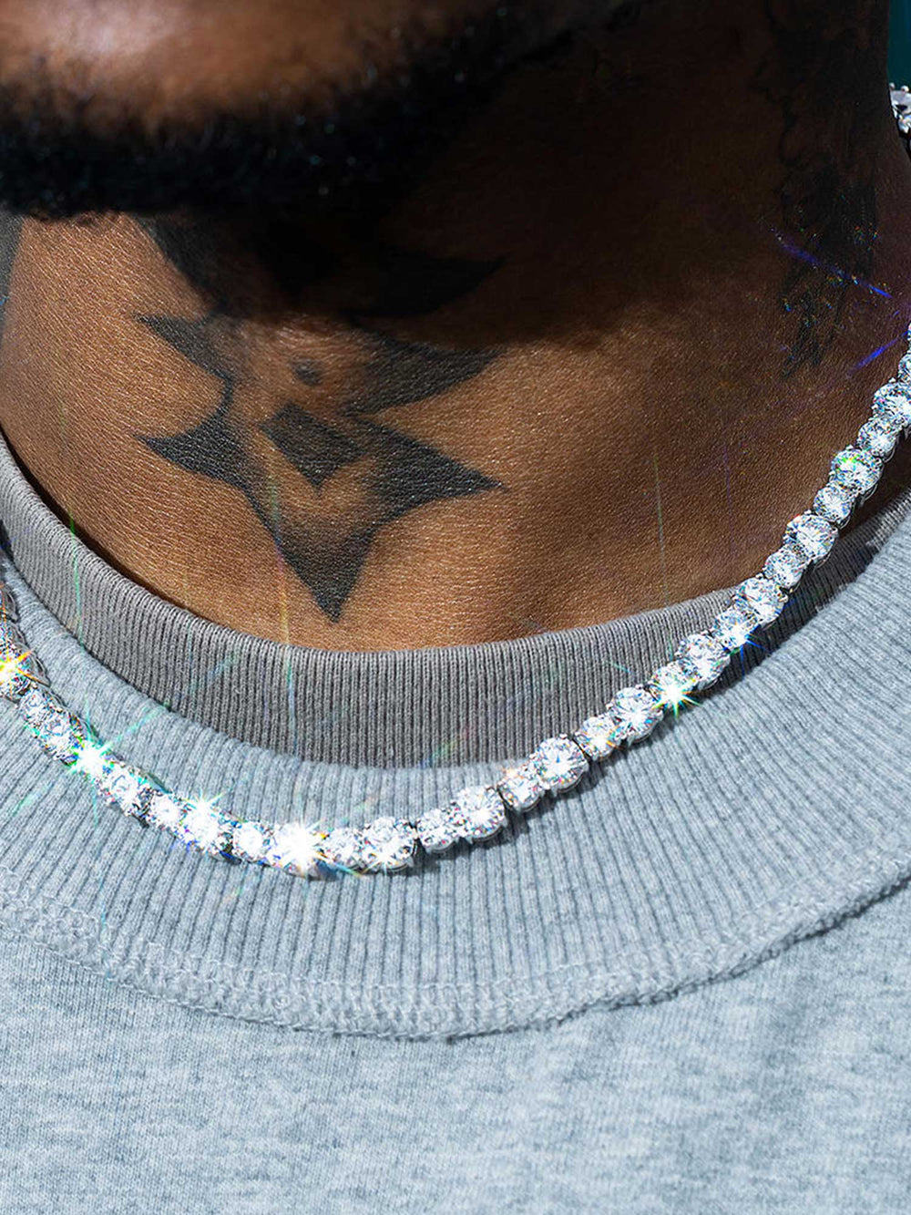 Mixed Size 6.5MM Moissanite Tennis Chain