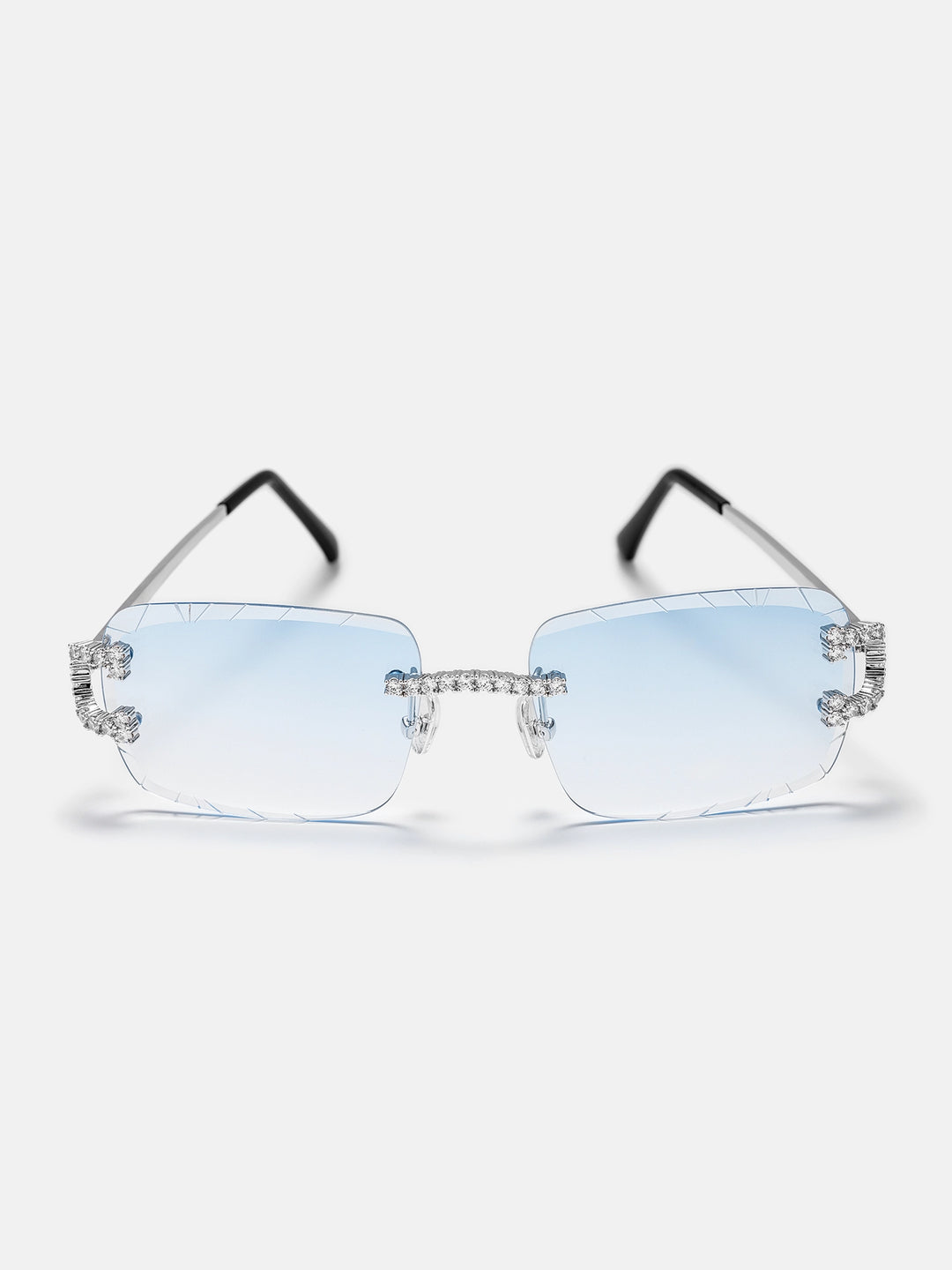 Moissanite Classic C Sunglasses In White Gold