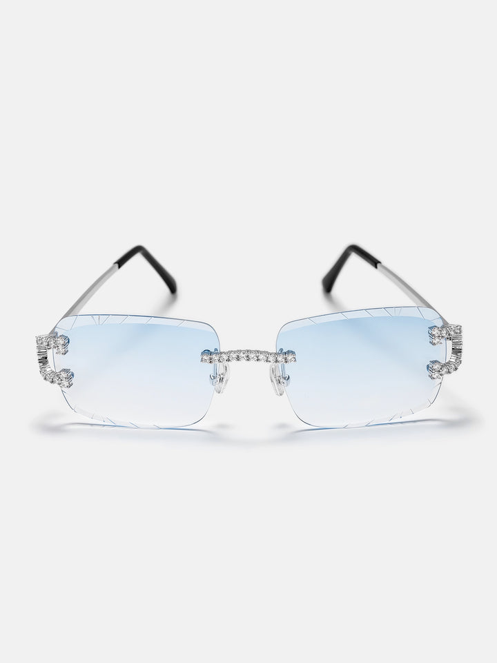 Moissanite Classic C Sunglasses In White Gold