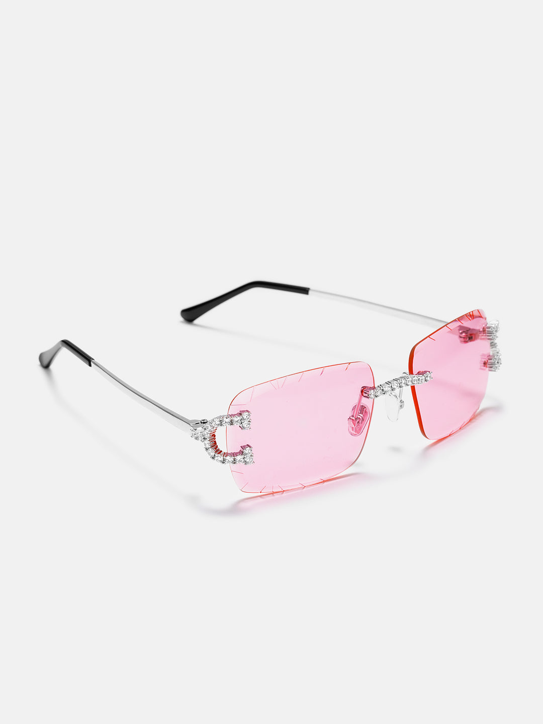 Moissanite Classic C Sunglasses In White Gold