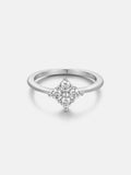 Moissanite Four-Stone Clover Engagement Ring