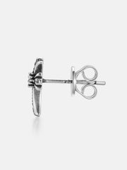 Moissanite Cross Fat Stud Earring