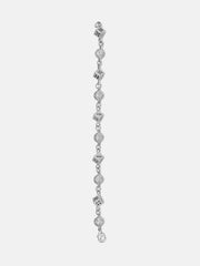 Moissanite Dice & Crossball  Bracelet