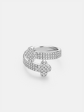Moissanite Four Leaf Clover Ring
