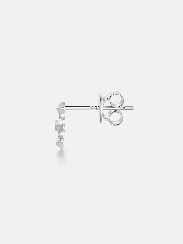 Moissanite Mirco Arrow Cross Stud Earrings