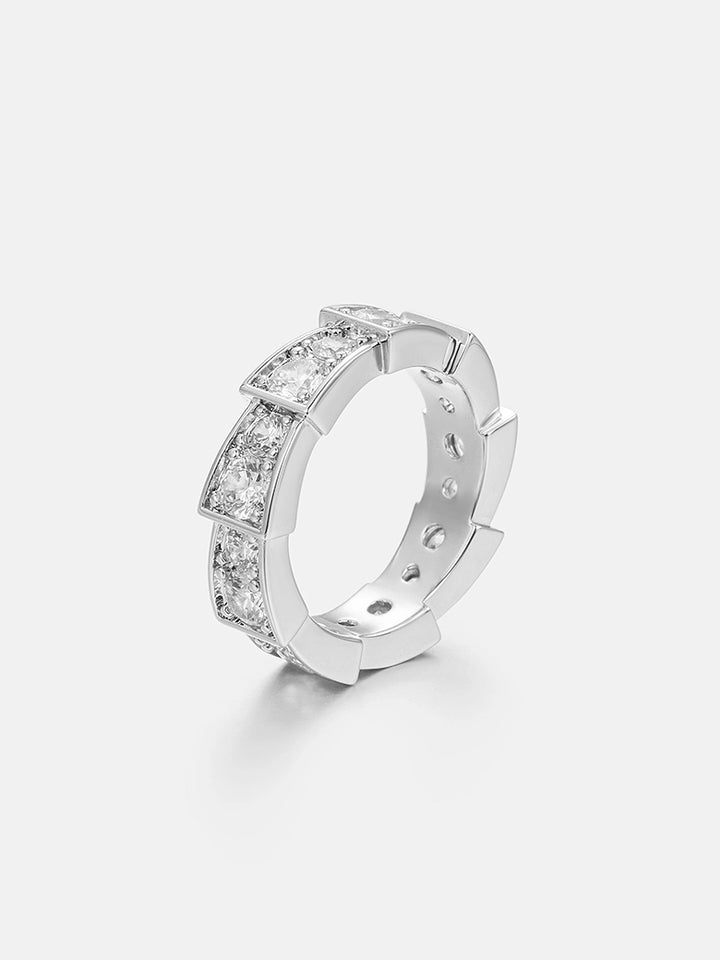 S925 Moissanite Progressive Circle Ring