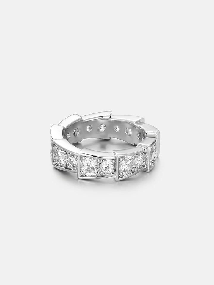 S925 Moissanite Progressive Circle Ring