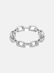 10MM Moissanite Rolo Rope Hybrid Bracelet