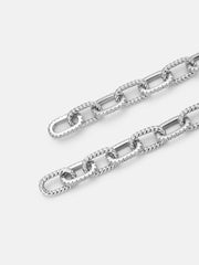 10MM Moissanite Rolo Rope Hybrid Bracelet
