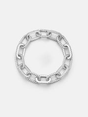 10MM Moissanite Rolo Rope Hybrid Bracelet