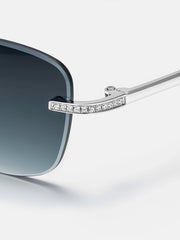 Made To Order Moissanite Rounded Rectangle Sunglasses