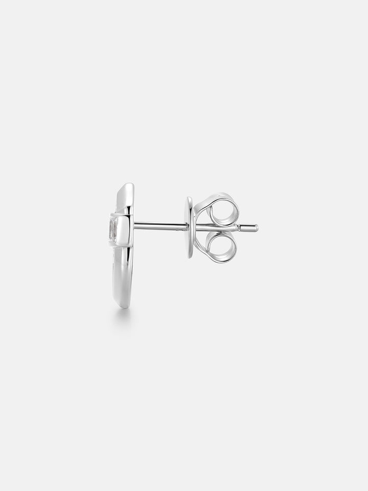 Moissanite Shield Baguette Stud Earrings - ICEGIANT