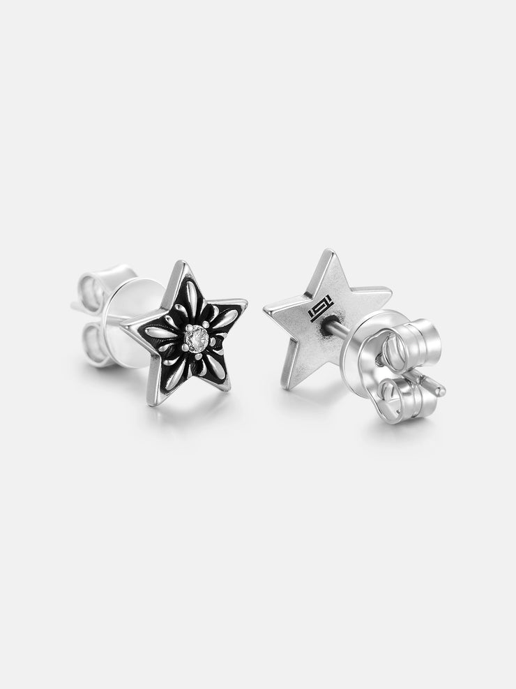 Moissanite Single Star Earrings