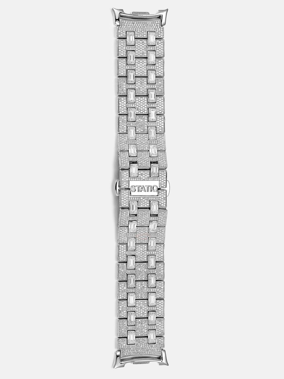 Moissanite Emerald & Round Cut Band For 46mm Galaxy Watch 8 Classic