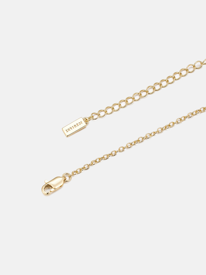 Moissanite Round & Baguette Cut Cross Pendant