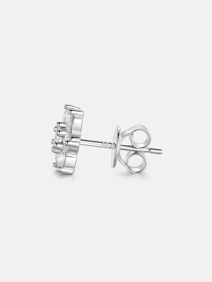 Moissanite Star Cluster Stud Earrings