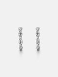 Moissanite Twisted Infinity Hoop Earrings