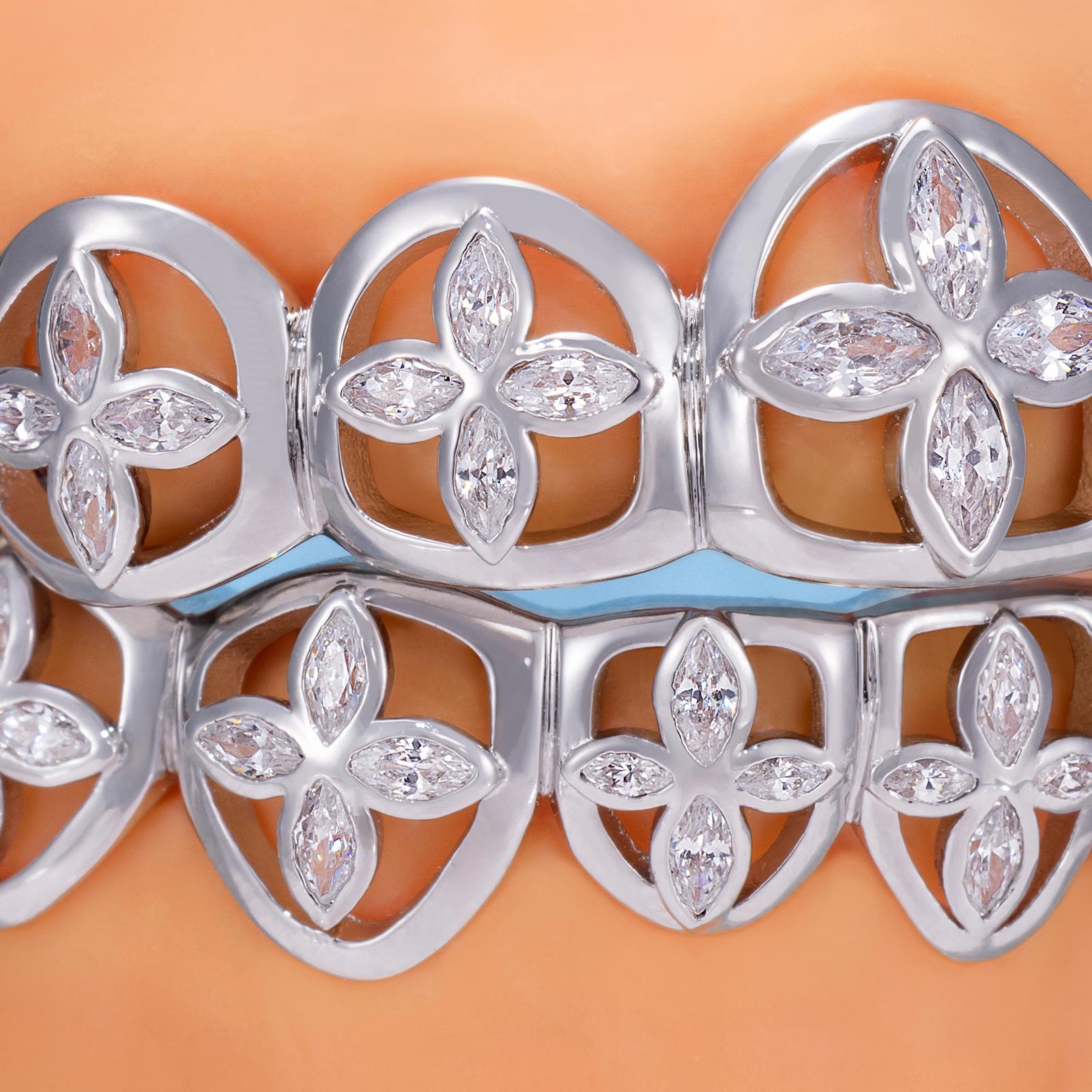 Monogram Clover Cut-Out Grillz