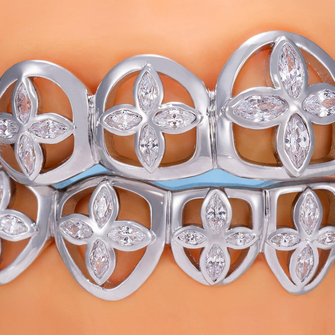 Monogram Clover Cut-Out Grillz