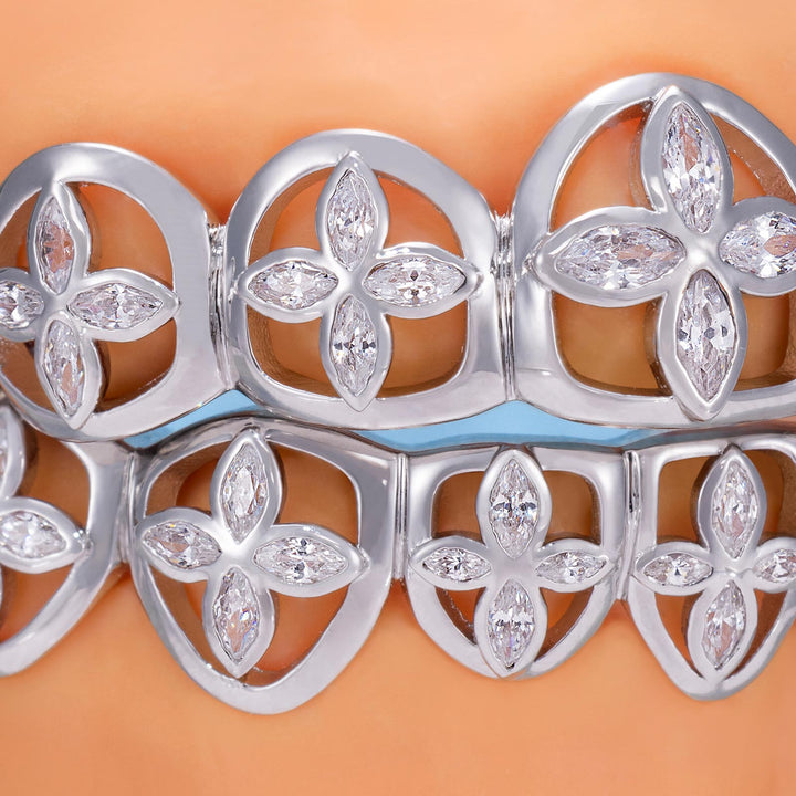 Monogram Clover Cut-Out Grillz