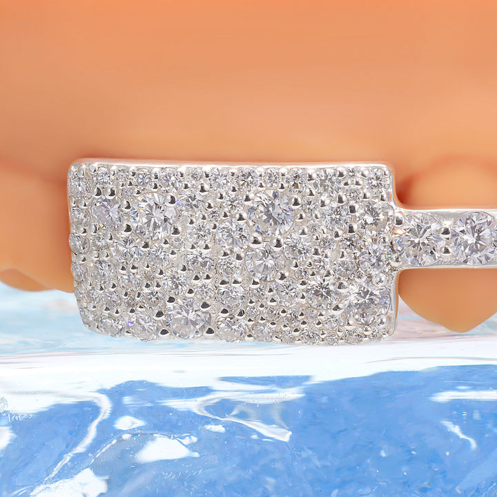 Mosaic Block Single Bar Moissanite Grillz