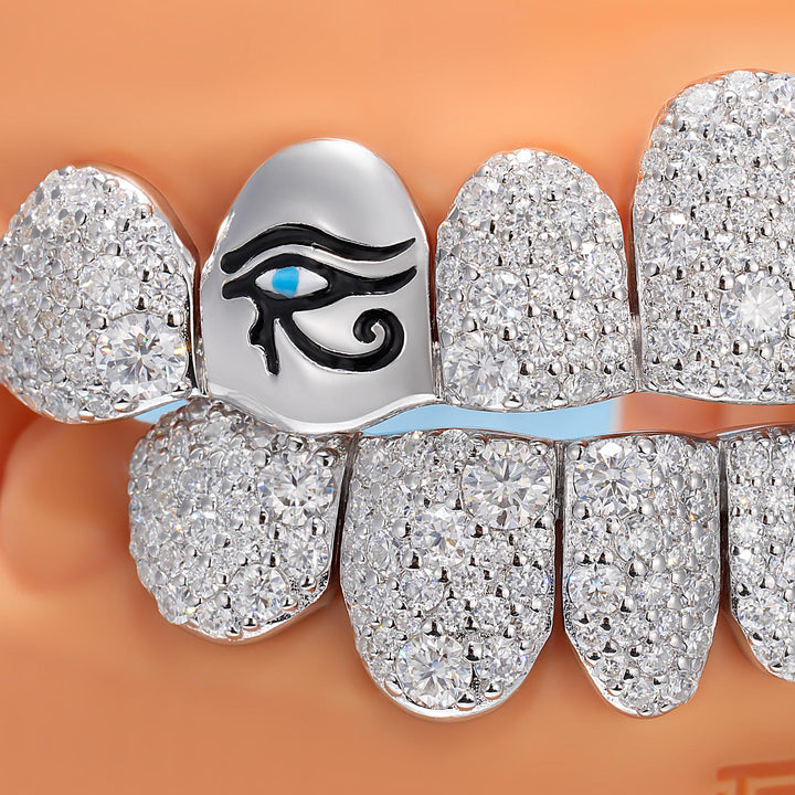 Mosaic/Snow Set Moissanite Diamond Grillz