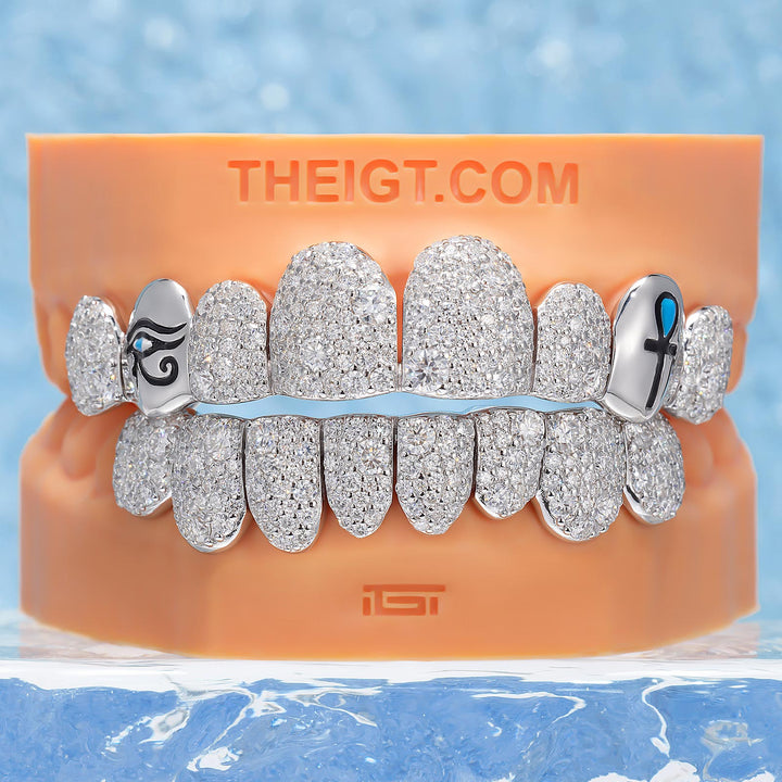 Mosaic/Snow Set Moissanite Diamond Grillz