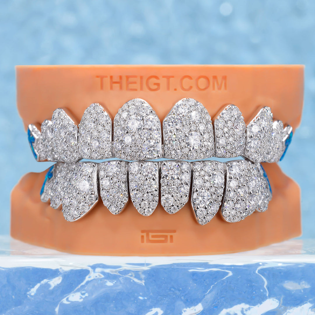 Mosaic/Snow Set W Opal Cross Grillz