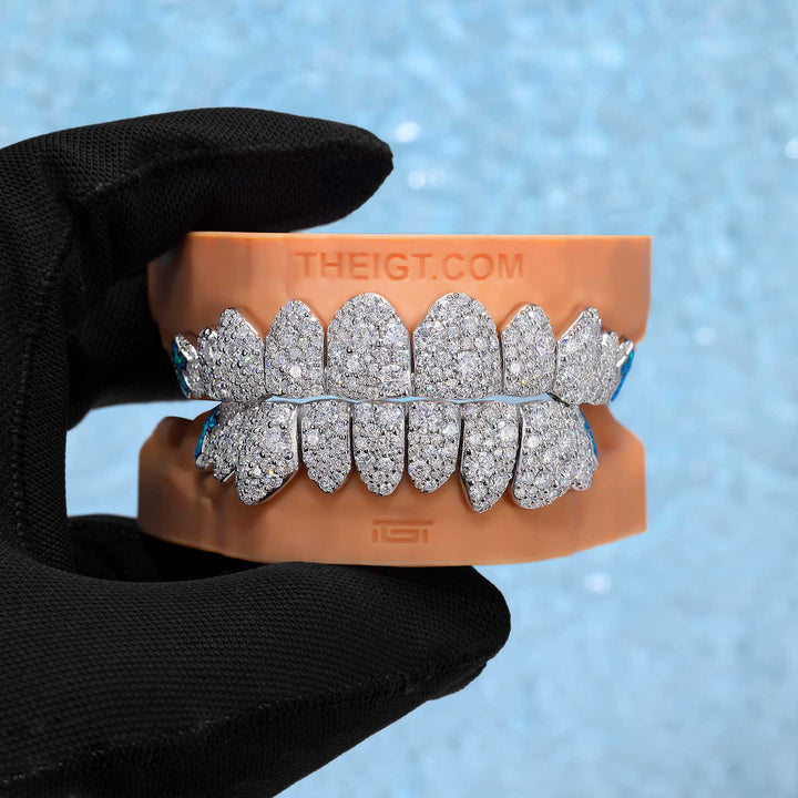 Mosaic/Snow Set W Opal Cross Grillz