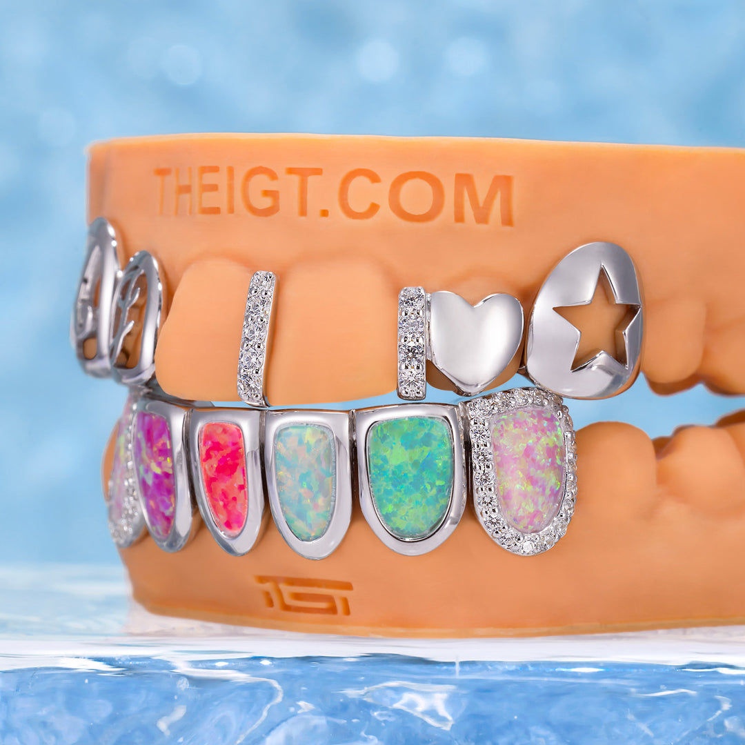 Multi-Opal & AJ Letter Grillz