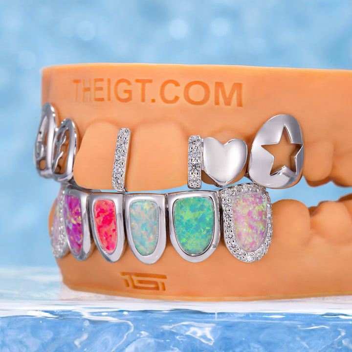 Multi-Opal & AJ Letter Grillz