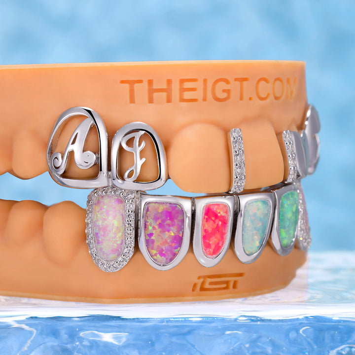 Multi-Opal & AJ Letter Grillz
