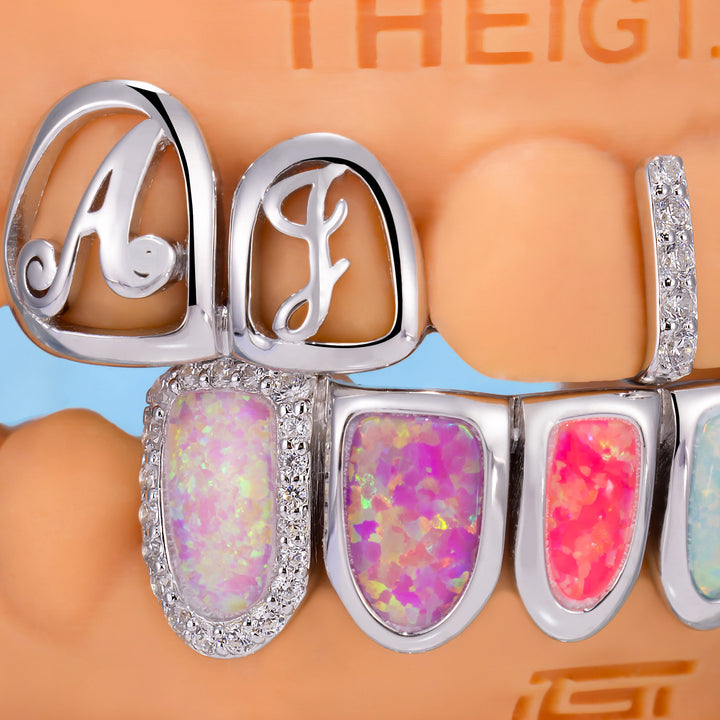 Multi-Opal & AJ Letter Grillz