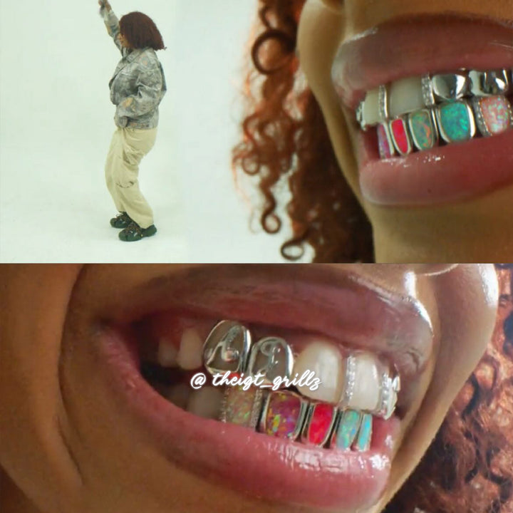 Multi-Opal & AJ Letter Grillz