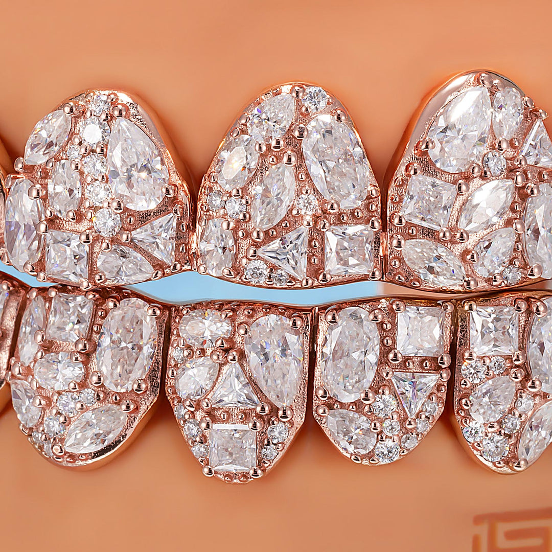 Multi Shape Cluster Iced Out Grillz - ICEGIANT