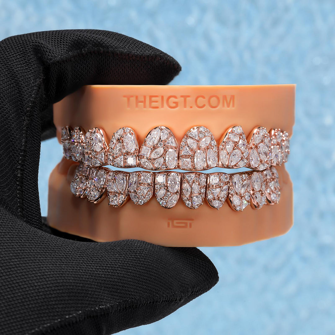 Multi Shape Cluster Iced Out Grillz - ICEGIANT
