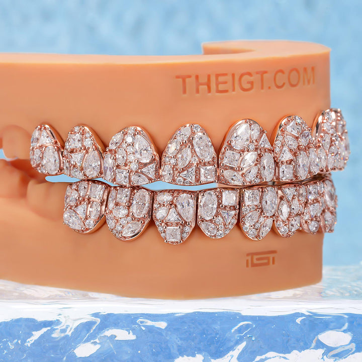 Multi Shape Cluster Iced Out Grillz - ICEGIANT