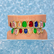 Multicolored Rose Cuts Gemstone Grillz