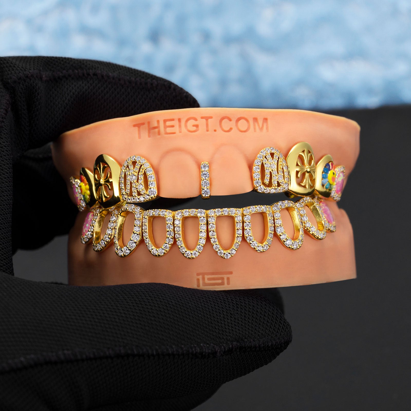 NY Cross Sunflower Opal Grillz – ICEGIANT