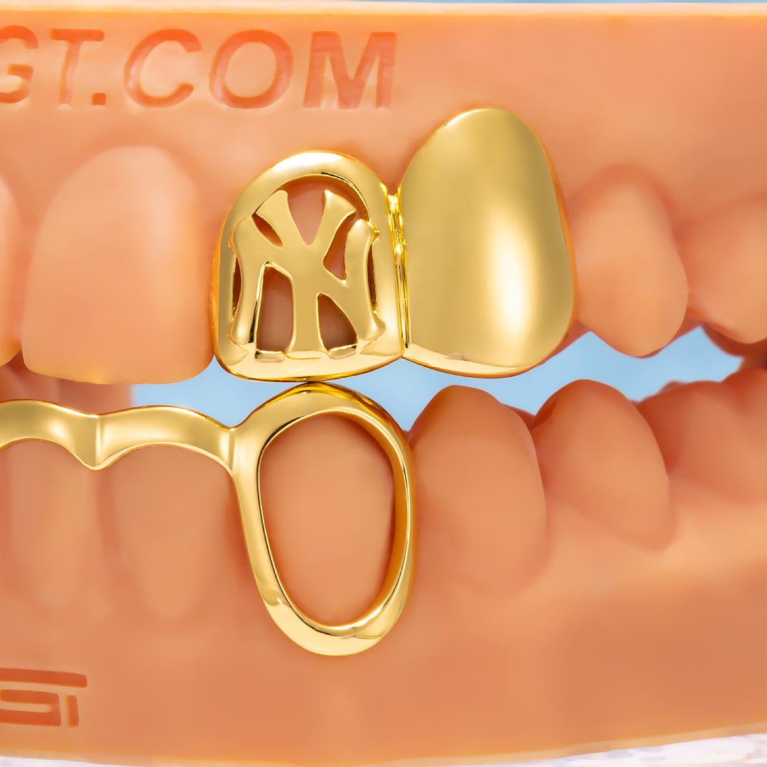 "NY Faith" Iced-Tip Cross & Bridge Bar Set
