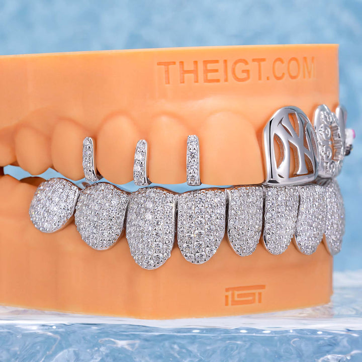 NY Kitty Moissanite Bar Grillz